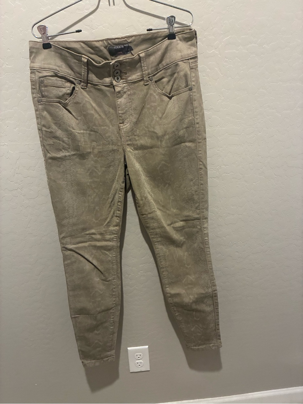 Torrid snake print skinny jeans